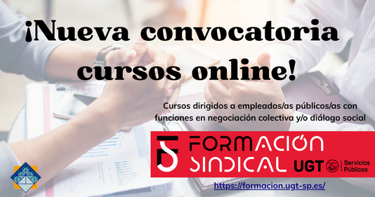 Cursos online para empleados públicos con funciones relacionadas con la negociación colectiva y el diálogo social